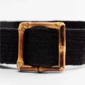 Zara | Accessories | Nwot Zara Black Jute Elastic Belt With  display picture 2